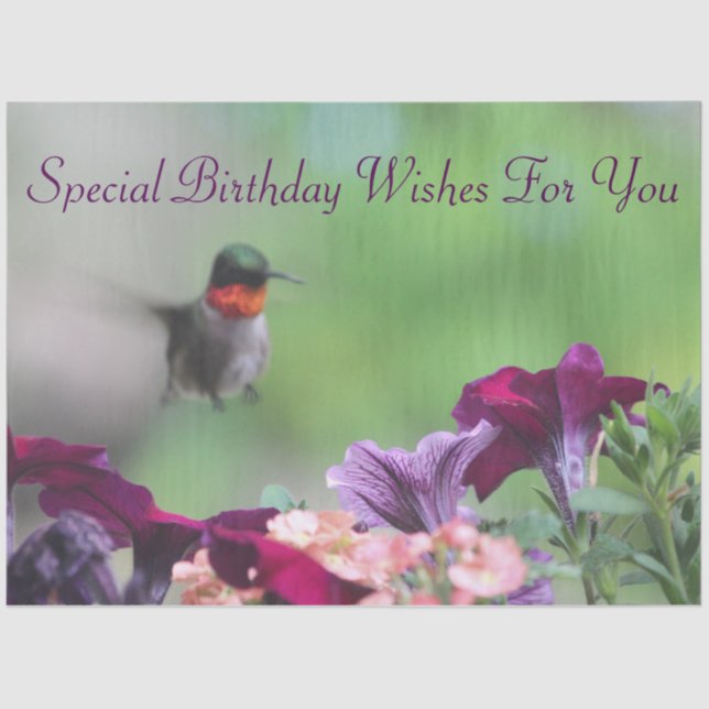 Papel Tecido Hummingbird (Frente )