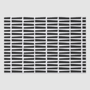 Papel Tecido / Linhas Pretas Abstrato