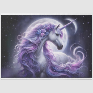 Papel Tecido Moon Unicorn