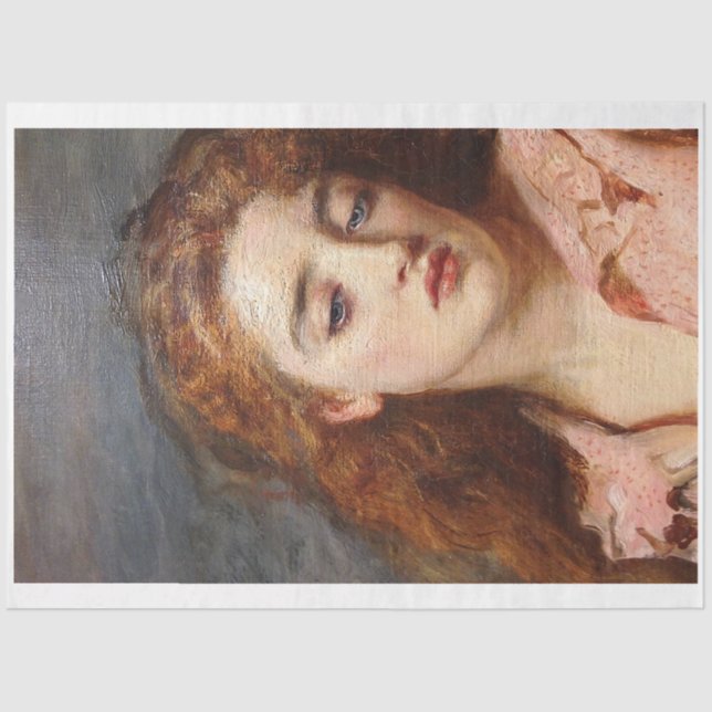 Papel Tecido Nostálgico Redhead Girl (Frente )