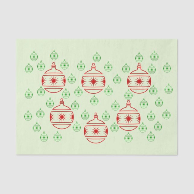 Papel Tecido - Ornamentos de Árvores Redondas (Frente )