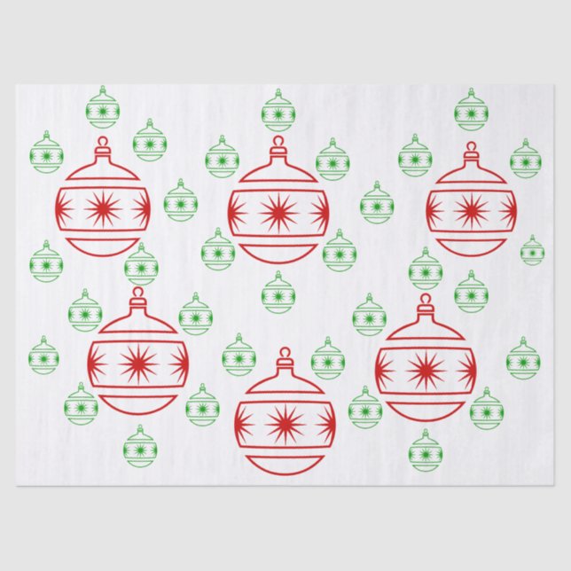 Papel Tecido - Ornamentos de Árvores Redondas (Frente )