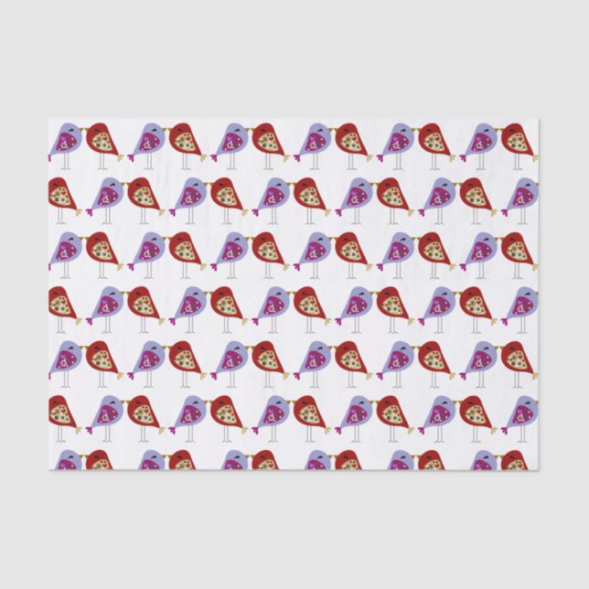 Papel Tecido - Pássaros do Amor (Frente )