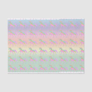 Papel Tecido Pastel Rainbow Unicorn