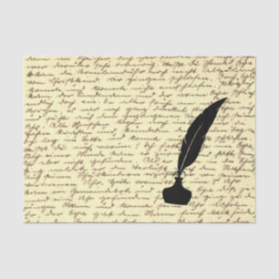 Papel Tecido Presente com Letra Antica