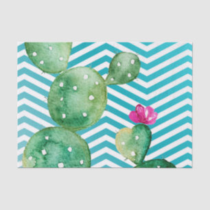 Papel Tecido Quebrando Boho Cactos Cactus Suculent