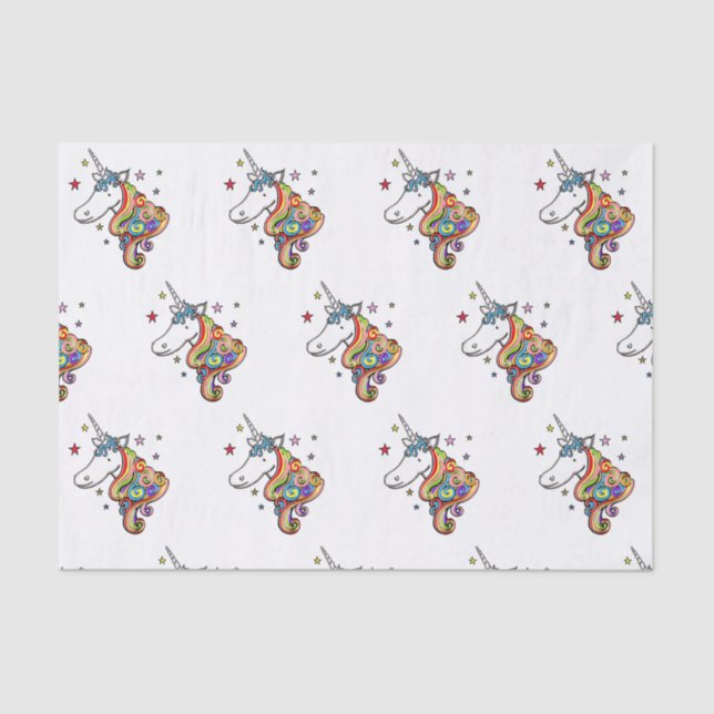 Papel Tecido Rainbow Unicorn (Frente )