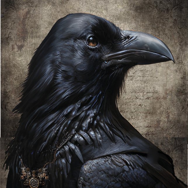 Papel Tecido Raven Preto (Criador carregado)