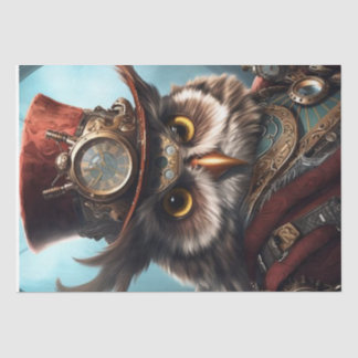 Papel Tecido Steampunk Owl
