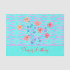 Papel Tecido Vermelho Teal Coral, Rosa