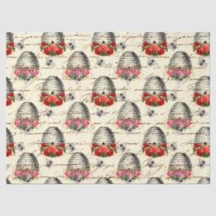 Papel Tecido Vintage Honey Bee Series Design 8