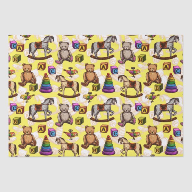 Papel Tecido Vintage Toy (Frente )