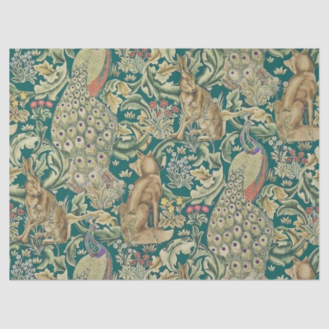 Papel Tecido Walter Morris "Forest" (Frente )