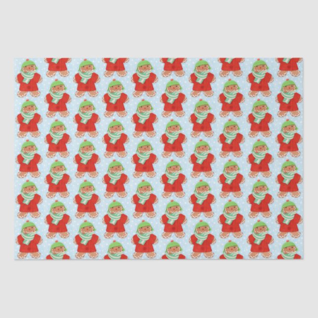 Papel Tecido WOOLIE GINGERBREAD + Neve (Frente )