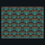 Papel Tecidual Chanucá Menorah Azul<br><div class="desc">Um Festival Azul Festivo De Luzes Menorah Papel Tecido Para Presentes De Chanucá</div>