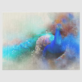 Papel Tecidual de Decoupage de Wall-color Peacock