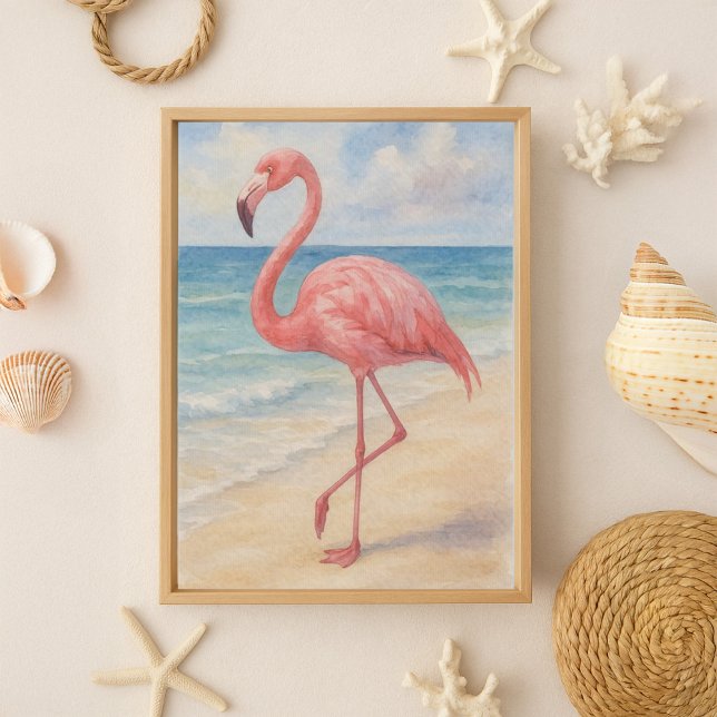 Papel Tecidual de Decoupage Flamingo Beach (Criador carregado)