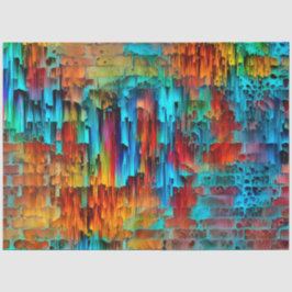 Papel Tecidual de Sonho de Arte da Parede de Cores