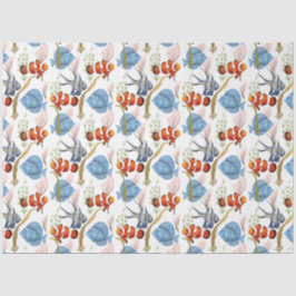 Papel Tecidual do Design 8 da Série Marine Life