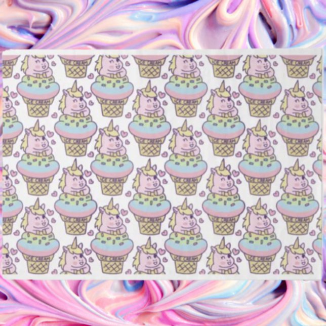 Papel Tecidual do Justo Orgulho Unicórnio (Criador carregado)