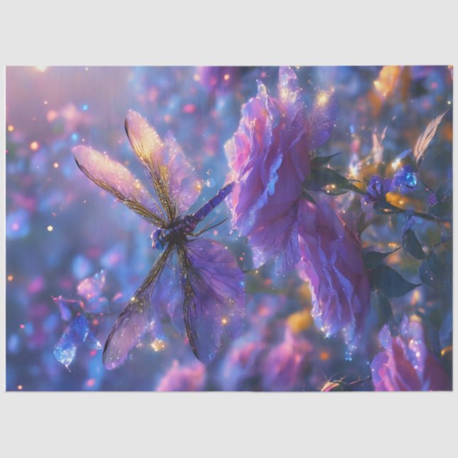 Papel Tecidual Dragonfly Rosa (Frente )