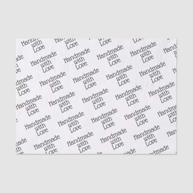 Papel Tecidual - Fita Manuscrita Com Amor (Frente )