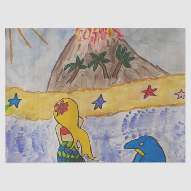 Papel Tecidual na Ilha Mermaid (Frente )