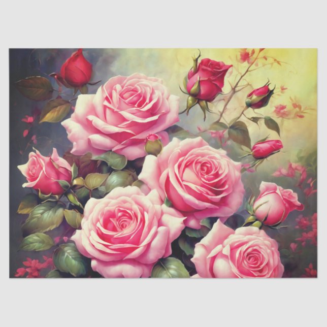 Papel Tecidual Rosa Rosado (Frente )