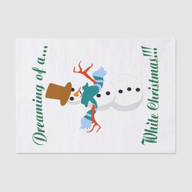 Papel Tecidual Snowman (Frente )
