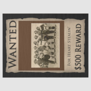 Papel Tecidual Vintage Cowgirl