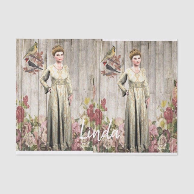 Papel Tecidual Vitoriano (Frente )