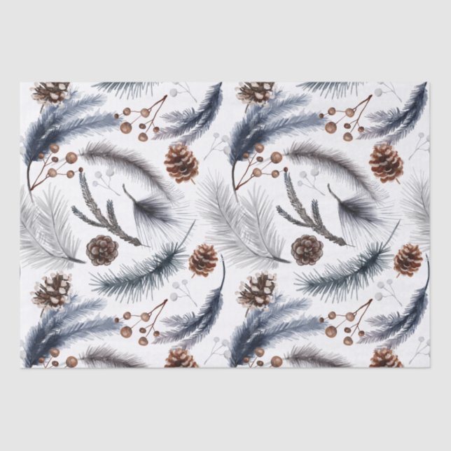 Papel Tecidual Woodland Winter Boho (Frente )