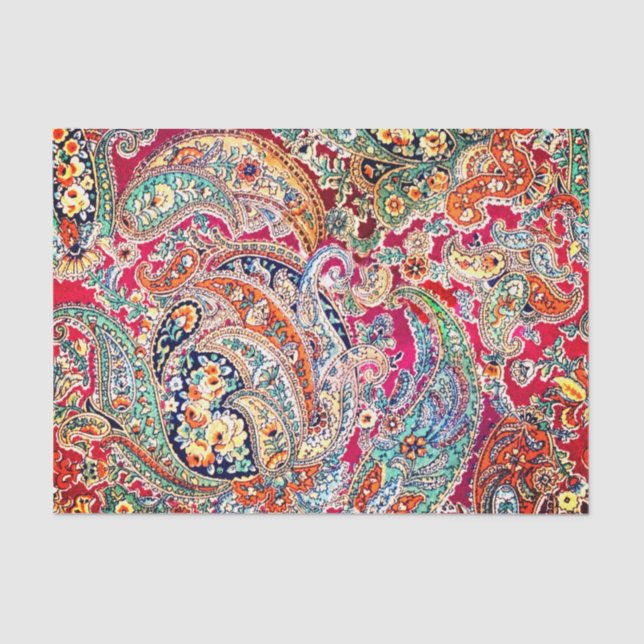Papel Tecidual Zsa Paisley (Frente )