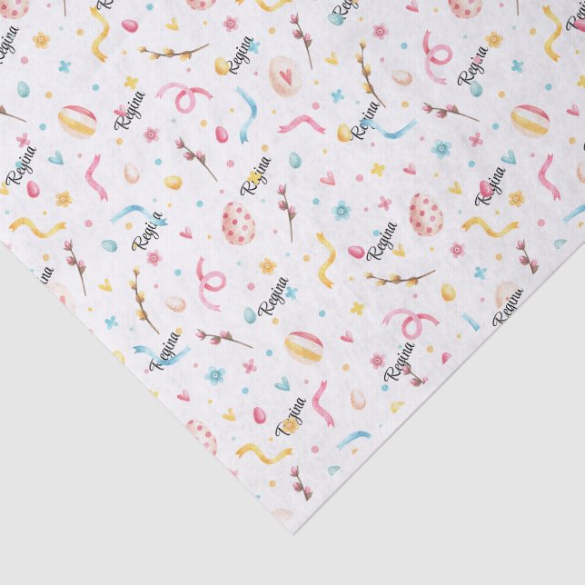 Papel tecidular 3 folhas, Primavera de Páscoa de d (Detalhes)