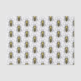 Papel tecidular - Abelhas amarelas e pretas