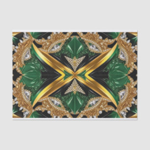 Papel tecidular com cores jamaicanas design