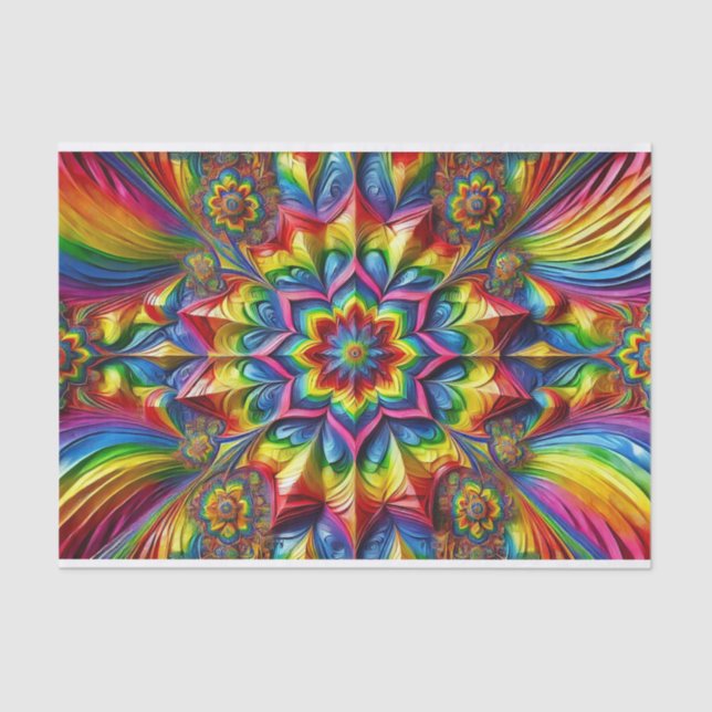 Papel tecidular com cores LGBTQ design (Frente )