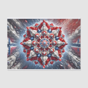 Papel tecidular com cores norueguesas design