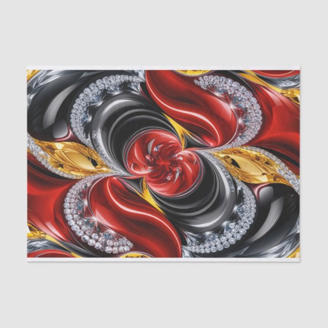 Papel tecidular com design de cores alemãs (Frente )