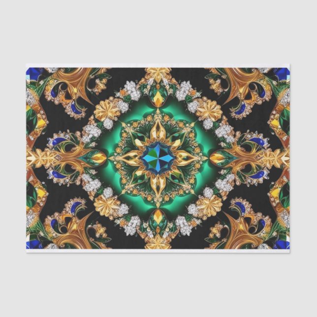 Papel tecidular com design de cores brasileiras (Frente )