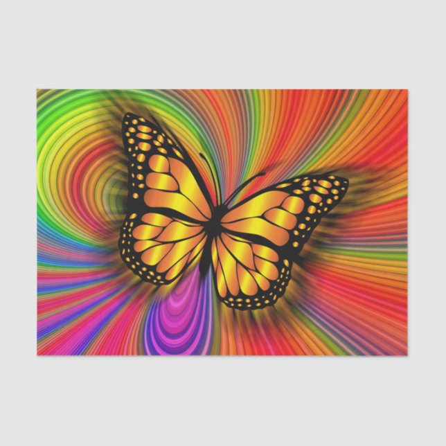 papel tecidular da borboleta (Frente )