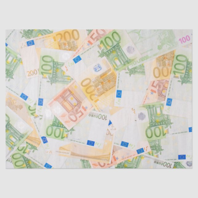 papel tecidular da moeda do euro (Frente )