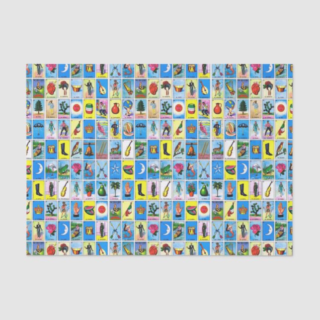 Papel tecidular de 10 lb, LoteriaFest (Frente )