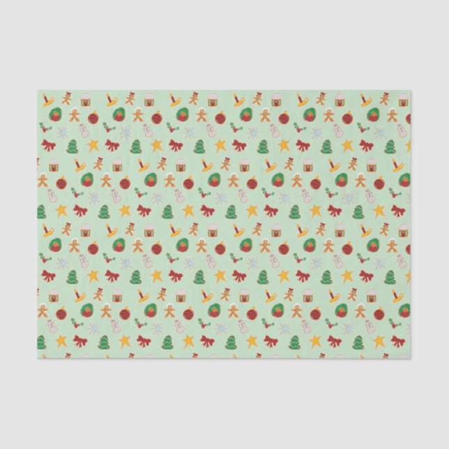 Papel tecidular de biscoito de gengibre (Frente )