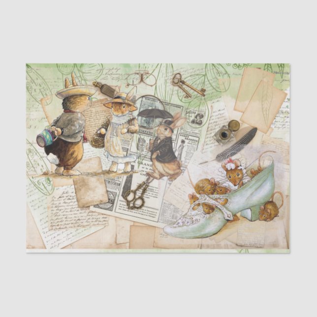 papel tecidular de coelho peter (Frente )