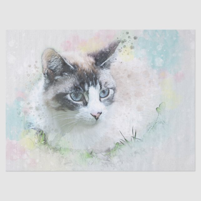 papel tecidular de gatos-sonho (Frente )