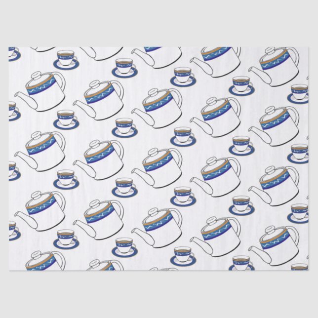 papel tecidular do tempo do chá (Frente )