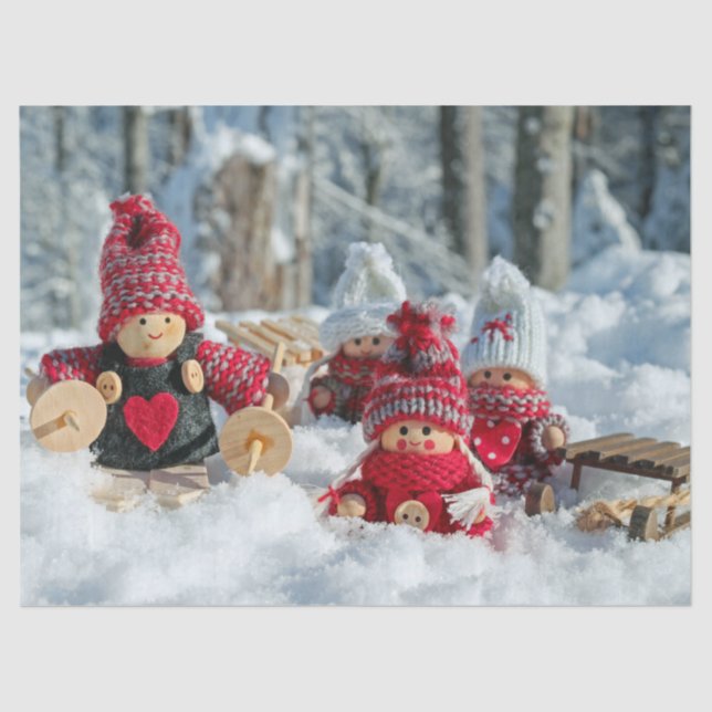 papel tecidular dos gnomos de inverno (Frente )