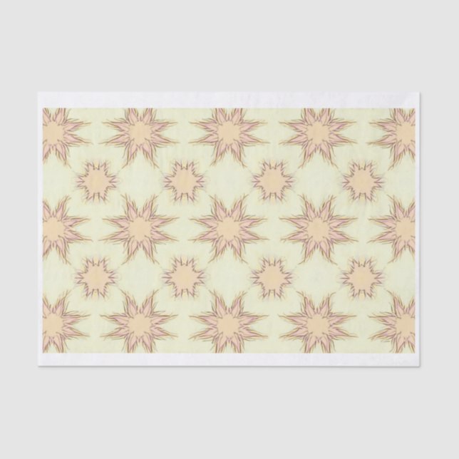 Papel tecidular em forma de estrela (Frente )