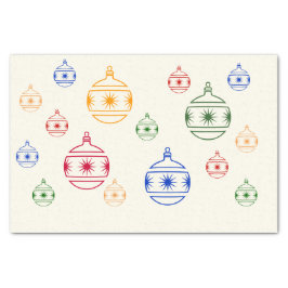 Papel tecidular - Enfeites de natal